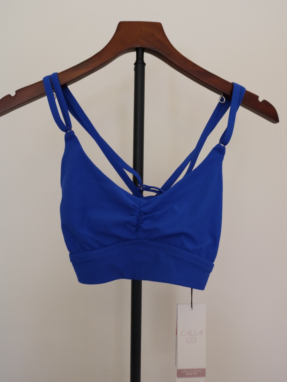 Royal Blue Strappy Bralette Sports Bra Calia NWT
